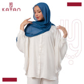 Chiffon Plain Scarf - Steal Blue